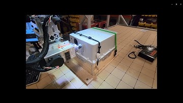 New 5 axis 4X8 – 36 inch Z with Head on Head BC drive making stuff! Fiberglass