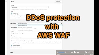DDoS Protection with AWS WAF