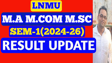LNMU PG 1st Semester Result 2024-26