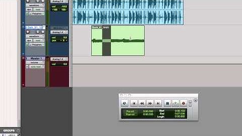 Pro Tools Keyfocus Commands