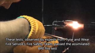 Fire testing cladding used on high rise blocks in Newcastle