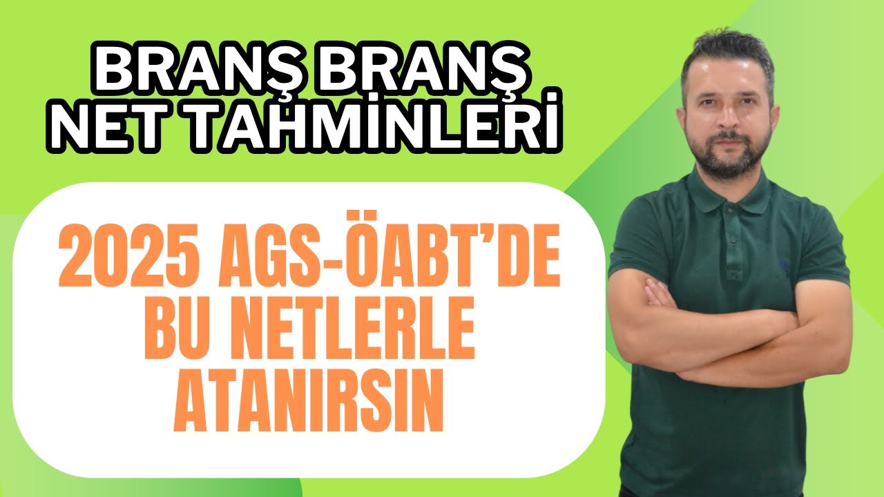 AKADEMİYE GİRMEK İÇİN KAÇ NET GEREKİYOR? 2025 AGS-ÖABT