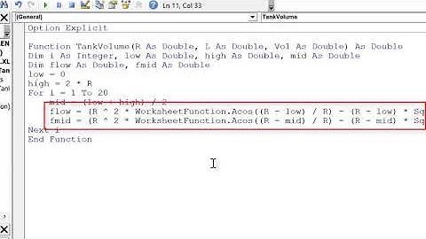 48 Bisection method in a vba function