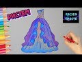 Как нарисовать КРАСИВОЕ ВЕЧЕРНЕЕ ПЛАТЬЕ/670/How to draw a BEAUTIFUL EVENING DRESS