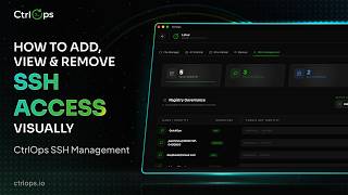 How to Add, View & Remove SSH Access Visually | CtrlOps SSH Management