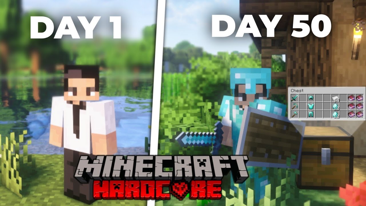 I Survived 50 Days in a New Minecraft Hardcore World | മലയാളം - YouTube