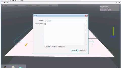 ROBLOX Tutorial August 2009: How to make a model