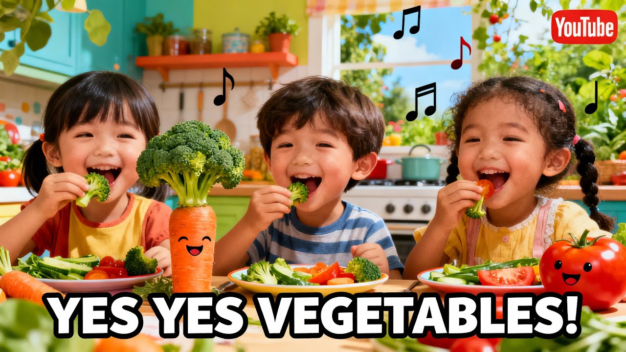 Yes Yes Vegetables Song | Healthy Eating Nursery Rhyme by DodoVerse for Kids