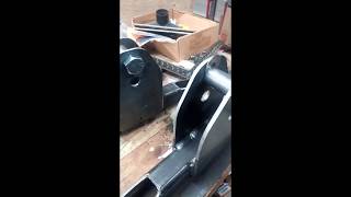 trailer suspension pivot build (adjust after welding)