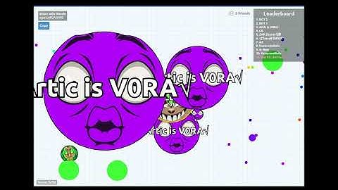 Agar.io Teaming With Random in Party Mode! (Pro team)