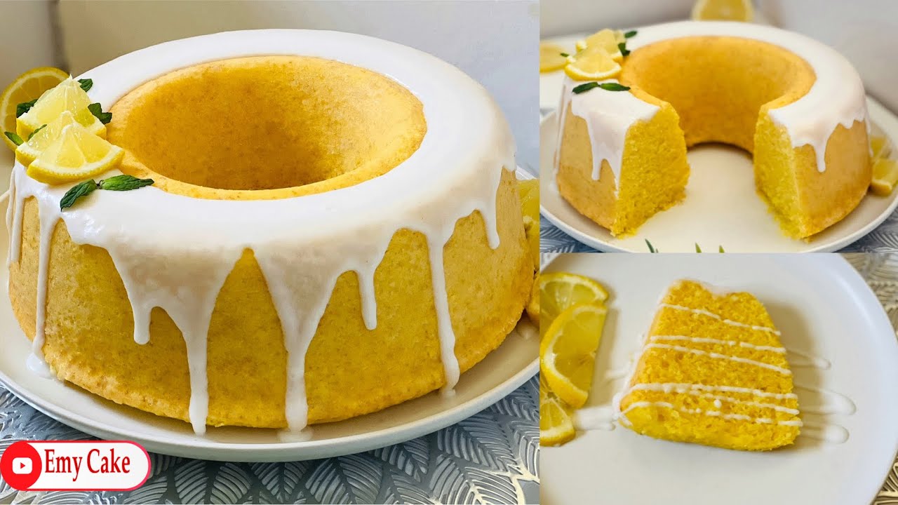كيكة الليمون 🍋المنعشه هشه وطريه جداً بمكونات بسيطه ونتيجه مضمونه💯 #cake #lemoncake#كيكة_الليمون