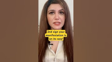 The 2nd sign. Your Manifestation IS on its way! 🫵🏻