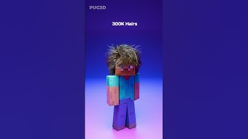 Realistic Minecraft Steve BackFlip 3D Hair Simulation 🔥