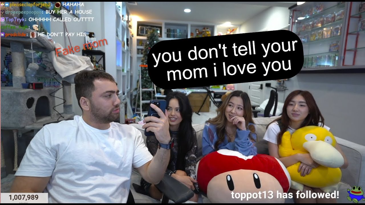 Mizkif calls his mom to prove a story