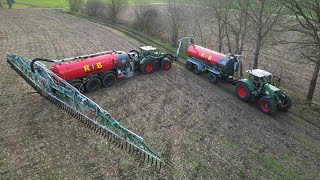 Gülleausbringung 2023 mit einem Fendt 936 und einem Wienhoff Fass im südlichen Emsland