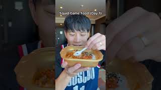 Eating Squid Game Food Day 1, Sausage & Kimchi Lunch Box