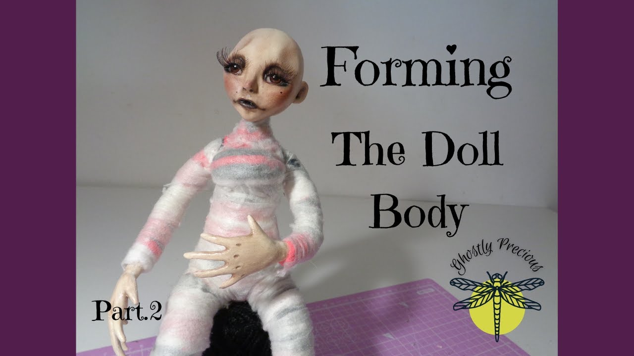 HOW I MADE a POSEABLE body for my new OOAK Art Doll ( part.2 ) 