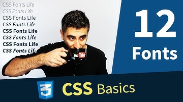CSS Tutorial — How to use Fonts  (12/13)