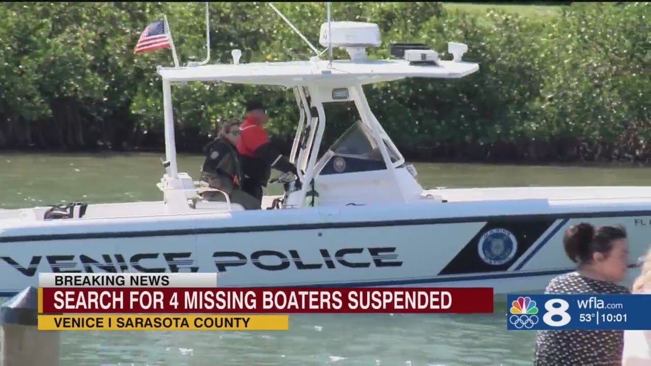 Coast Guard suspends search for 4 missing Sarasota boaters - YouTube
