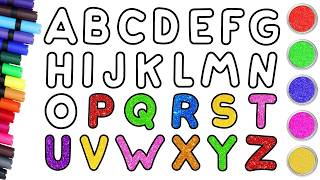 How To Draw ABC Alphabets Easily ✏️ | Step By Step Drawing | Easy Drawing For Kids | Chiki Doodle