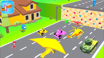 Shape Shifting 🚗🚲🚁 All Levels Gameplay Walkthrough Android,iOS Max Level Ep 28