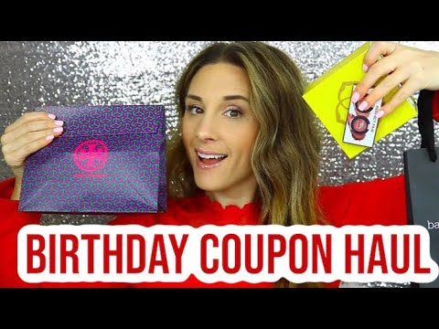 BIRTHDAY COUPON HAUL 2019 - YouTube