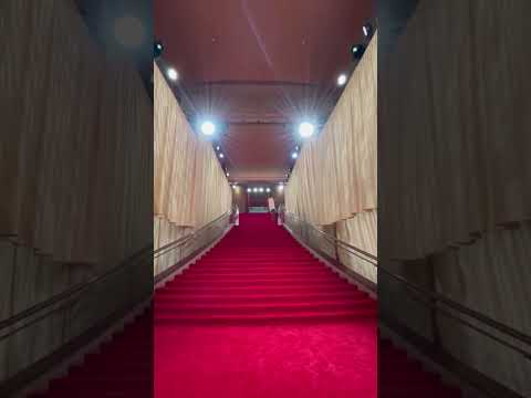 Así preparan la alfombra roja horas antes de que empiece la ceremonia de los Oscar 2024 #shorts