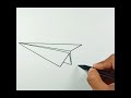 How to draw paper airplane shorts