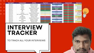Simple Interview Tracker for Job Search