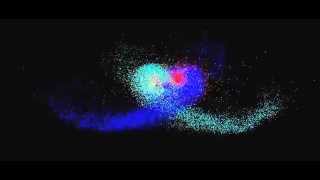 The Antennae: A 200,000 particle treecode simulation