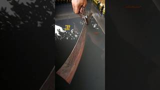the process of gilding machete #blacksmith #viral #handmade #forgedfromiron #fyp #craft