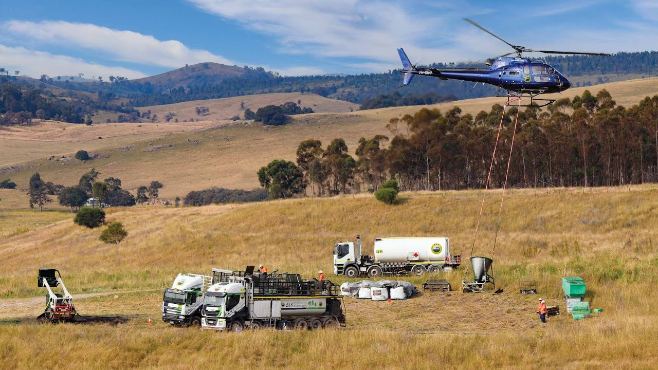 Glencore Australia’s Liddell Mountain Block - Aerial Hydromulching