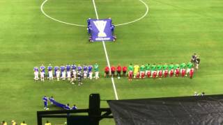 Himno Nacional de Curaçao y Mexico 2017