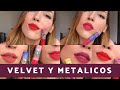 NUEVOS LABIALES DE YUYA VELVET Y METALICOS | SWATCHES + RESEÑA | JUDE JUDE