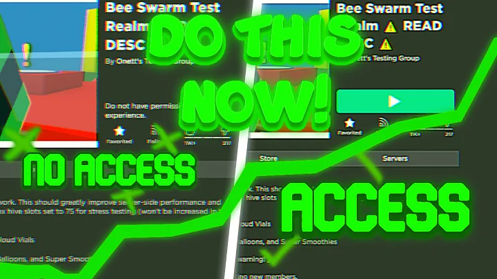 How To Get ACCESS To The Test Realm | Bee Swarm Simulator