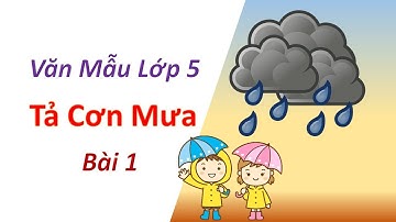 Tả Một Cơn Mưa || Tập Làm Văn Mẫu Lớp 5