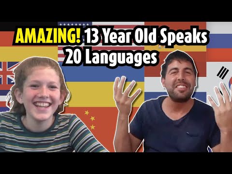 AMAZING! 13 year old polyglot speaks 20 languages