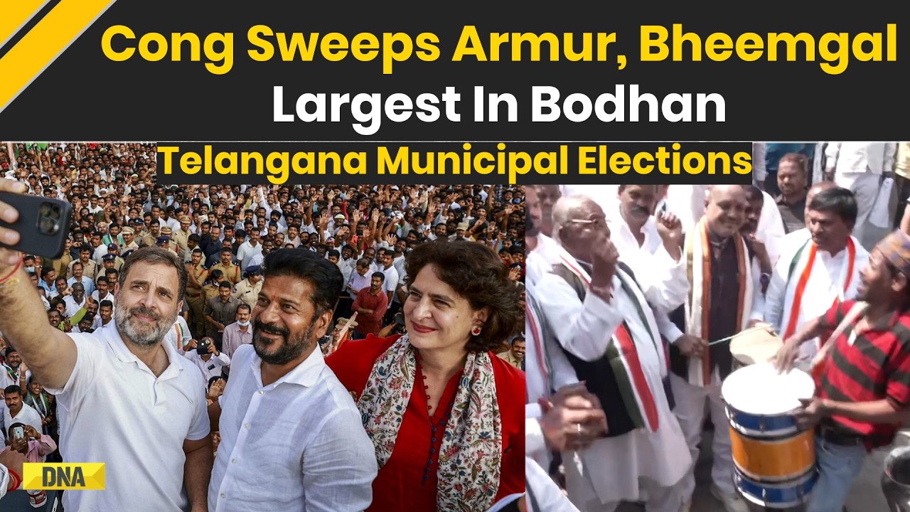 Telangana Municipal Elections: Congress Wins Armur, Emerges Largest In Bodhan, Sweeps Bheemgal