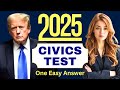 2025, EASY Practice of USCIS Official 100 Civics Questions & Answers for US Citizenship Test 2025