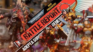 New Presenter!! Adepta Sororitas vs Genestealer Cults | Warhammer 40,000 Battle Report