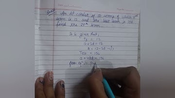 An AP consist of 50 terms of which 3rd term is 12 and the last term is 106. find the 29th term.
