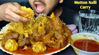 Spicy Mutton Nalli Curry Eating | Mutton Bone Marrow Eating Show | Fatty Mutton Curry |#Bhukkhadboy