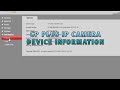 CP PLUS IP CAMERA DEVICE INFORMATION