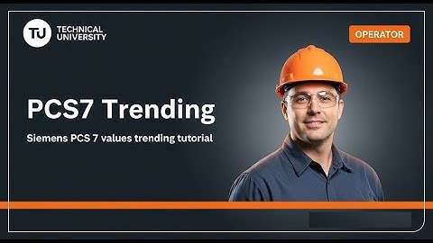 Siemens PCS 7 values trending tutorial