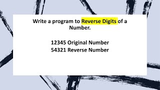 Reverse of a given Number in #python || by Prashant Nauhwar