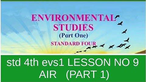 std 4th evs1 LESSON NO 9  AIR   (PART 1)ssc board state board english med semi eng med