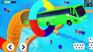 Stunt Driving Bus Simulator - Impossible Mega Ramp Bus Racing - Android GamePlay