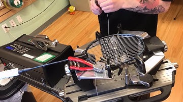 Time Lapse: How to String a Yonex Z Force II Badminton Racquet
