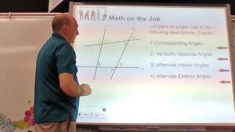 Math 10-3: 5.4 - Parallel Lines and Transversals