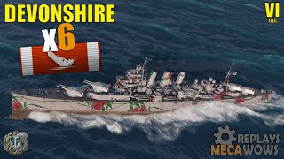 Devonshire 6 Kills & 81k Damage | World of Warships Gameplay